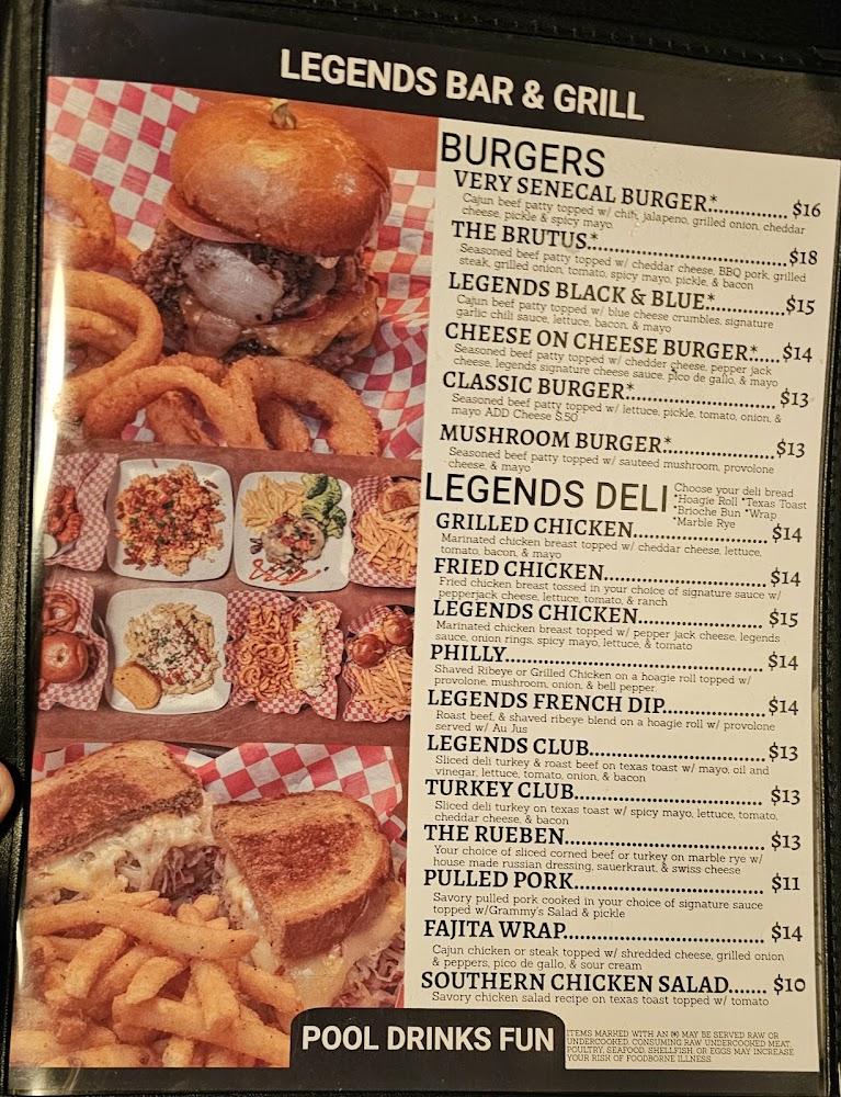 Legends Bar & Grill Menu image 1