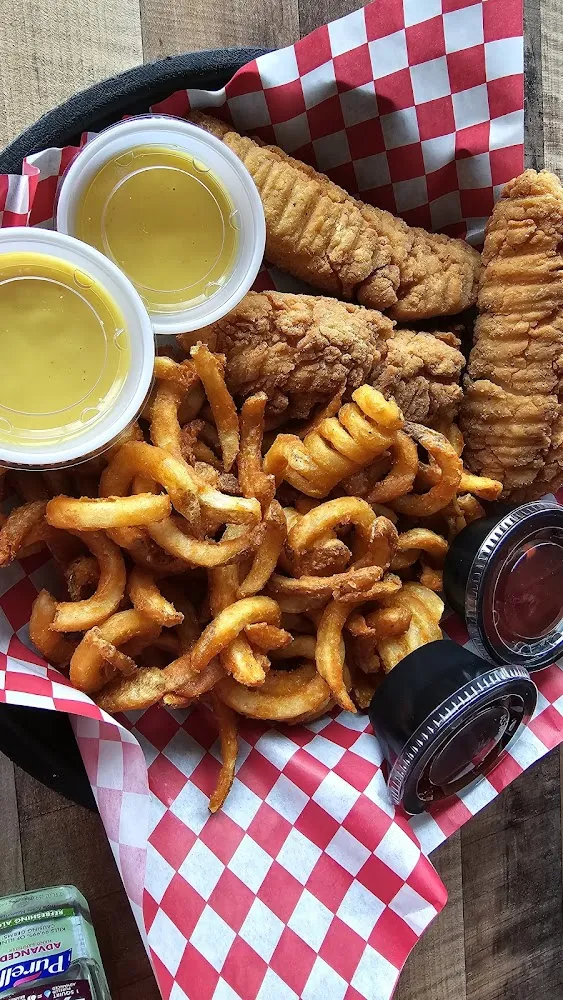 Tenders and Curly Fries